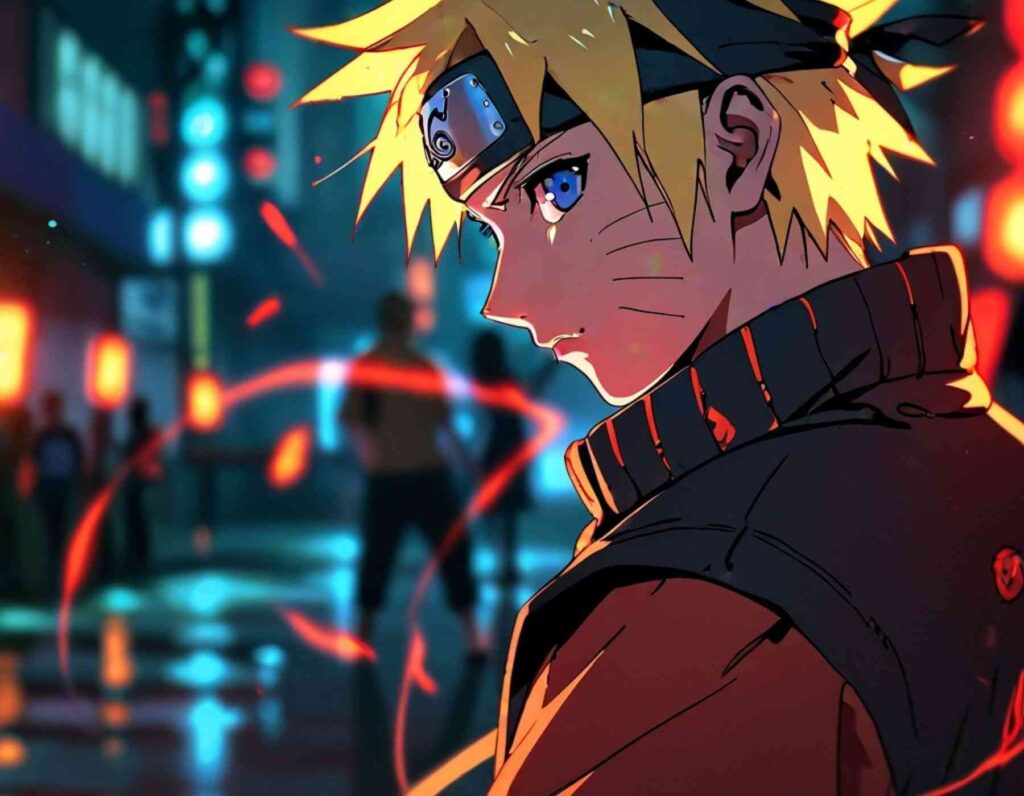 A captivating naruto hd wallpaper showcasing the beloved anime character amidst a collection of naruto pictures