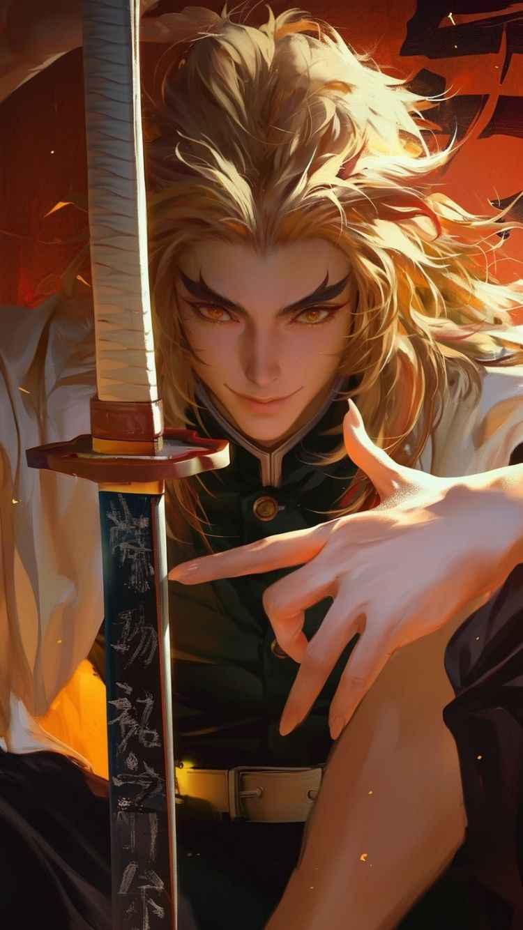 Kyojuro rengoku iphone wallpaper